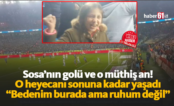 Trabzonsporlu kızın heyecanı kamerada