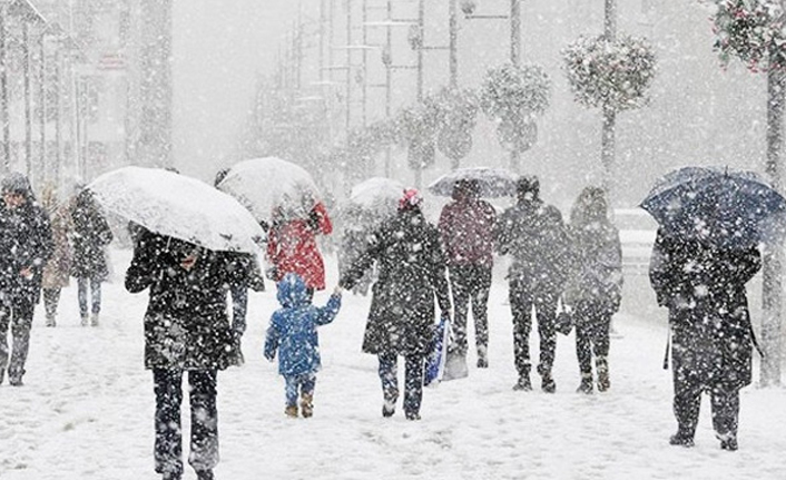 Beklenen kar yağışı başladı