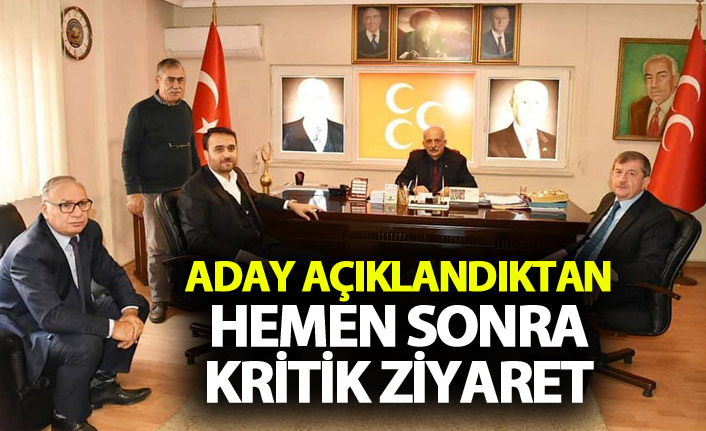 Aday açıklandıktan hemen sonra kritik ziyaret