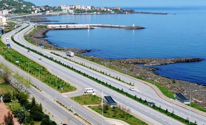 Trabzon - Beşikdüzü yolunda çalışma