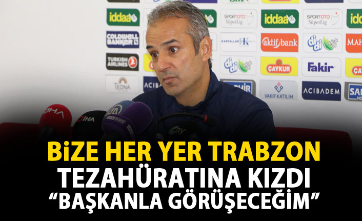 Trabzon tezahüratı İsmail Kartalı kızdırdı