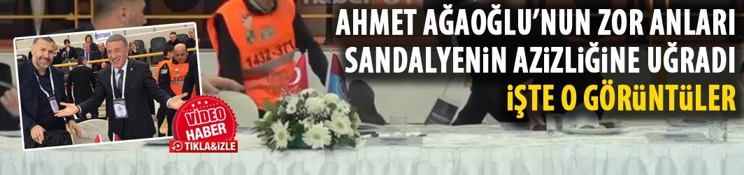 Ağaoğlu’nun zor anları! Kongrede görünmez kaza!