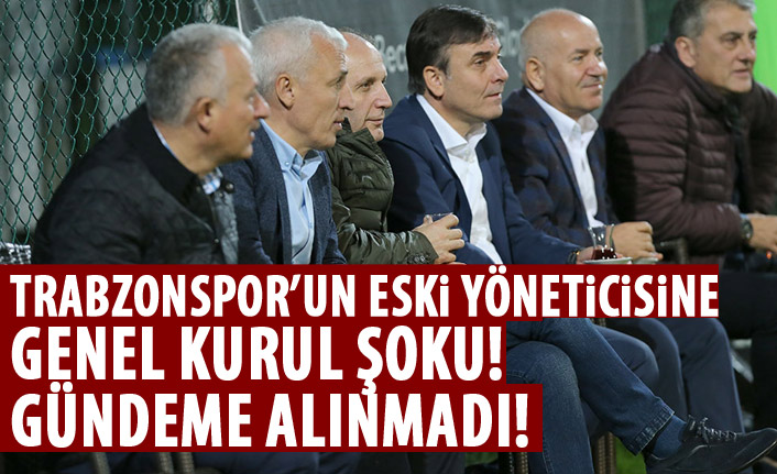 Trabzonspor’un eski yöneticisinin dilekçesi gündeme alınmadı!