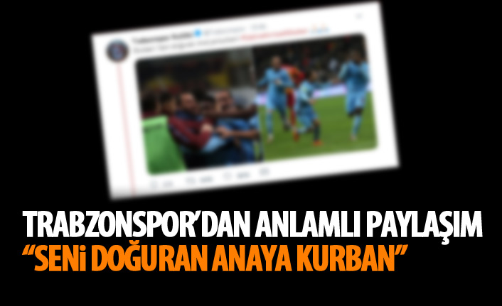 Trabzonspor'dan anlamlı Ekuban paylaşımı