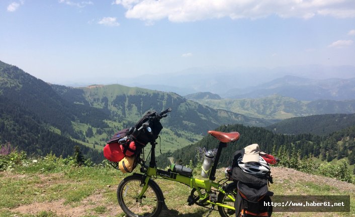  Katlanabilir bisikletle 5 bin kilometre 