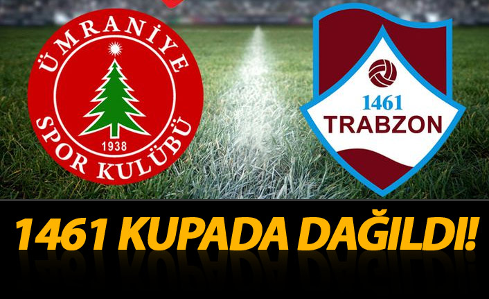 1461 Trabzon kupada Ümraniye karşısında dağıldı