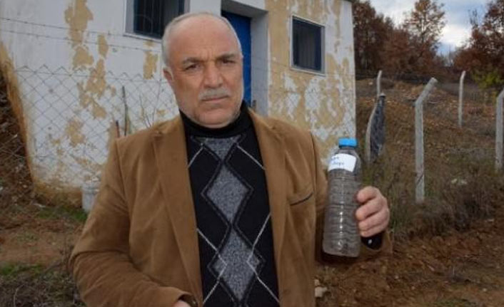 Köyün içme suyuna mazot ve motor yağı karıştırdılar