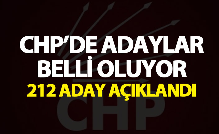 CHP belediye başkan adaylarının bir bölümünü açıkladı