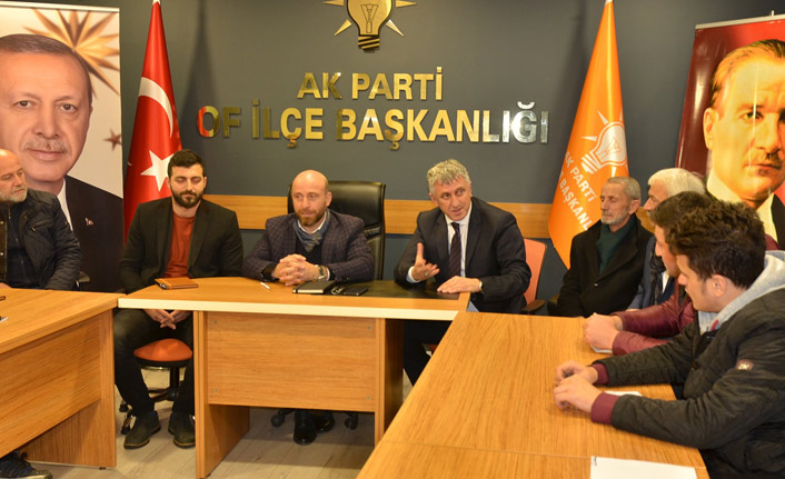 Of'ta Başkan Ak Partililerle buluştu