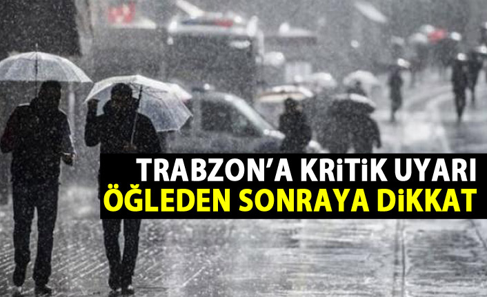 Metoroloji uyardı! Öğleden sonra...