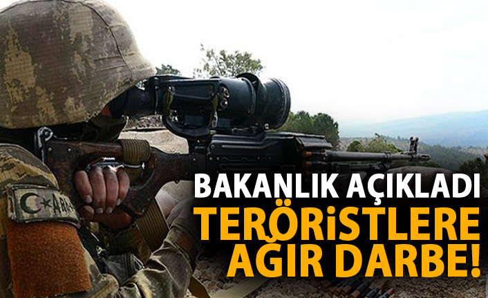 Bakanlık açıkladı! 1 haftada 26 terörist