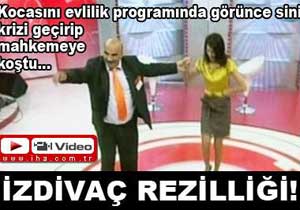 Kocasını izdivaçta görünce...