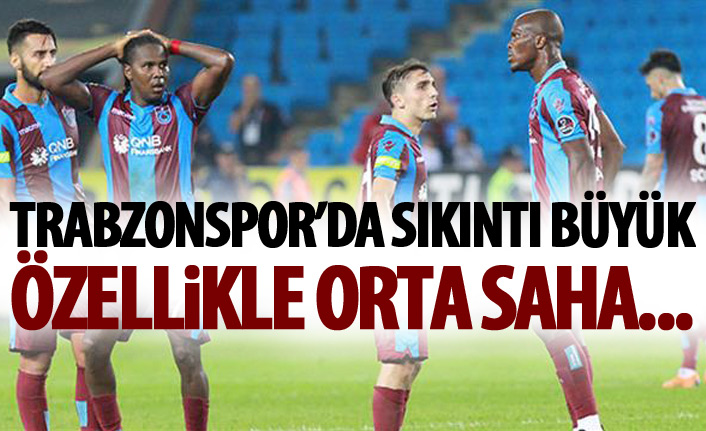 Trabzonspor’da orta saha sıkıntısı! Kim oynayacak?