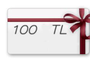 100 TL'lik harcama çeki verildi.