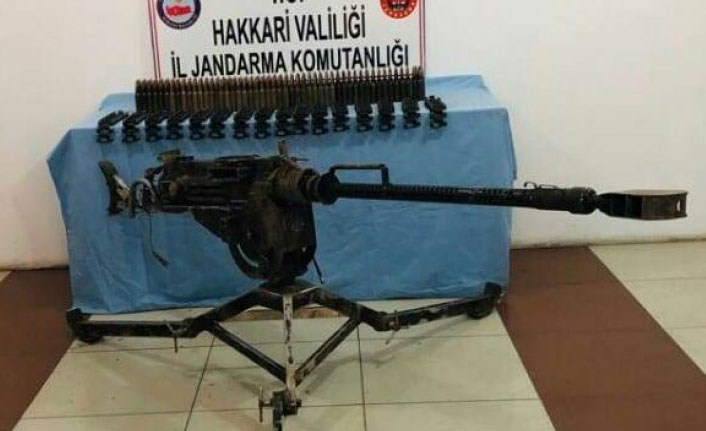 Hakkari'de Doçka makineli silah ele geçirildi