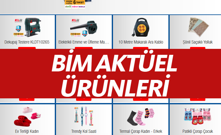 Bim Aktüel Ürünlerinde 21 Aralıkta neler var?