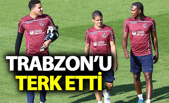 Trabzonsporlu oyuncu şehri terk etti