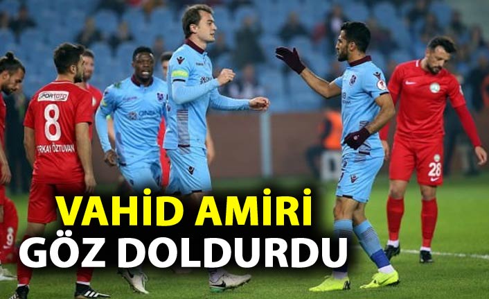 Trabzonspor’da Vahid Amiri, Rizespor maçı öncesi umut verdi