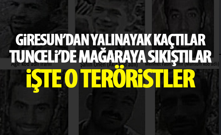 Karadeniz’den yalın ayak kaçtılar, Tunceli’de mağaraya sıkıştılar 