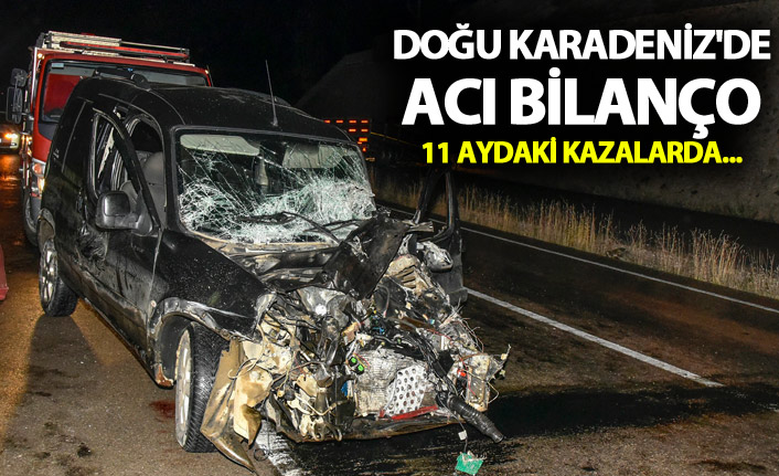 Doğu Karadeniz'de acı bilanço - 11 aydaki kazalarda...