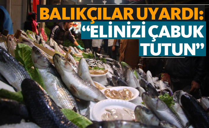 Balıkçılar uyardı: "Elinizi çabuk tutun"