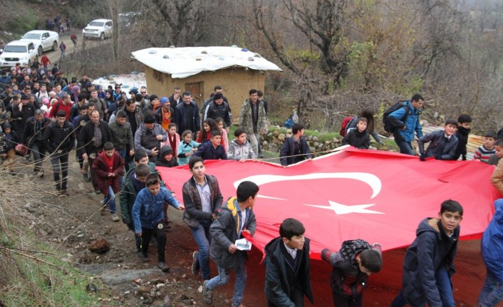 Terörden temizlenen dağlara doğa yürüyüşü