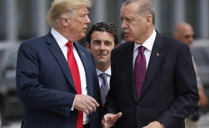 Erdoğan Trump'la görüştü