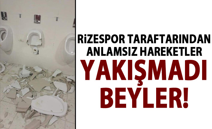 Rizespor taraftarına yakışmayacak hareketler