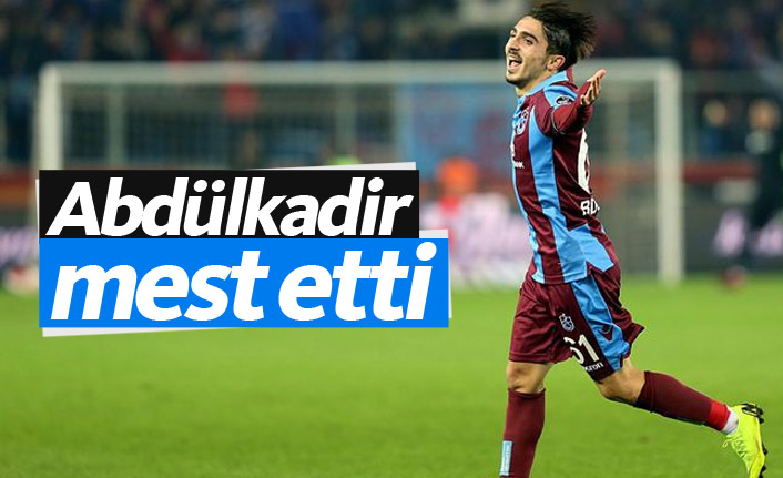 Trabzonspor'da Abdülkadir mest etti