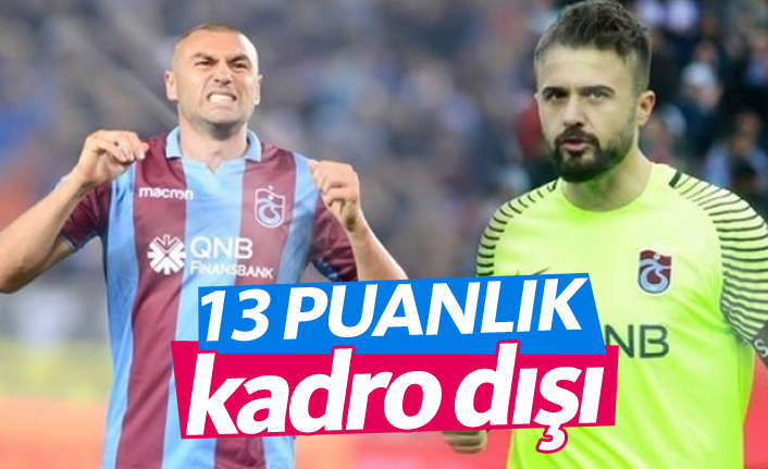 Trabzonspor'dan 13 puanlık karar!