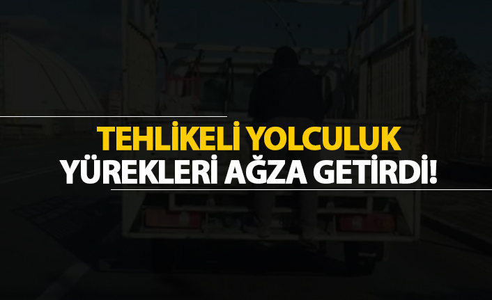 Tehlikeli yolculuk yürekleri ağza getirdi!