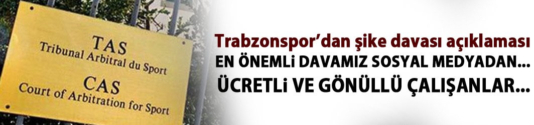Trabzonspor'dan şike davası açıklaması! İşte harcanan tutar!