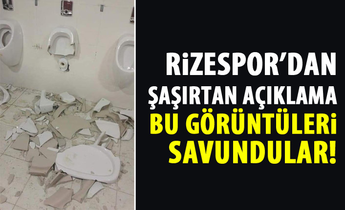 Rizespor'dan açıklama! O görüntüleri savundular!