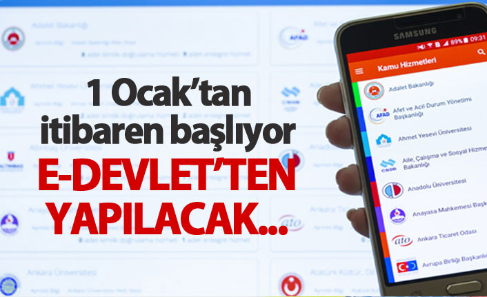Artık bu da E-devlet üzerinden yapılacak!
