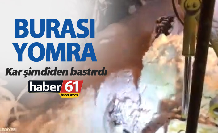 Yomra'da kar temizliği başladı. 26.12.2018