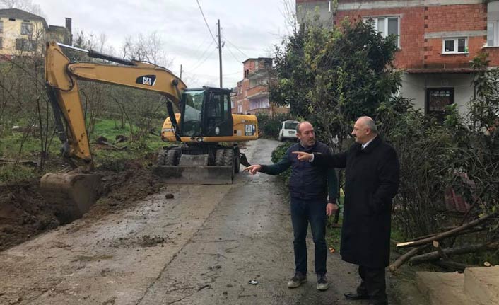 Araklı'da üst yapı çalışmaları devam ediyor