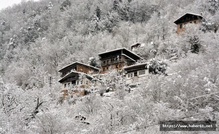 Trabzon'da o bölgeler de kar yağışı yok!