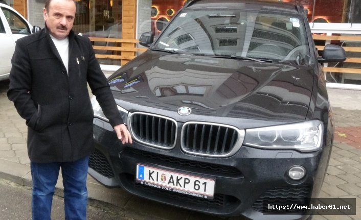 Trabzonlu vatandaşın Avrupa'daki plaka zaferi