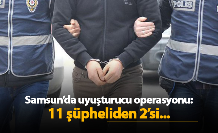 Samsun’da Uyuşturucu Operasyonu: 11 Gözaltı, 2 Tutuklama