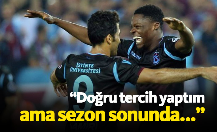 Ekuban Trabzonspor'a geldiği için mutlu