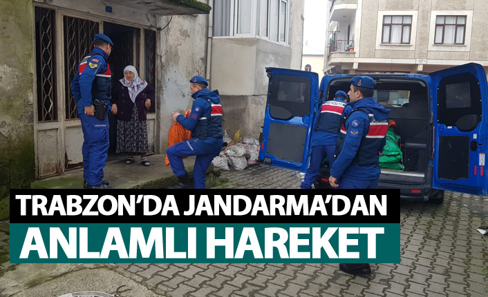 Trabzon’da Jandarma’dan anlamlı hareket