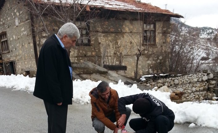 Kedi konserve kutusuna sıkıştı