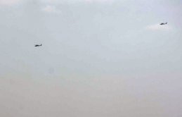 ABD Menbiç'te devriye uçuşu yaptı