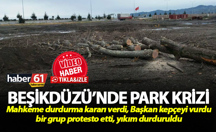 Beşikdüzü’nde park krizi