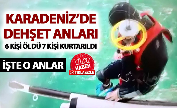 Karadeniz'de Gemi Battı - İşte o anlar