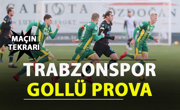 Trabzonspor'dan gollü prova