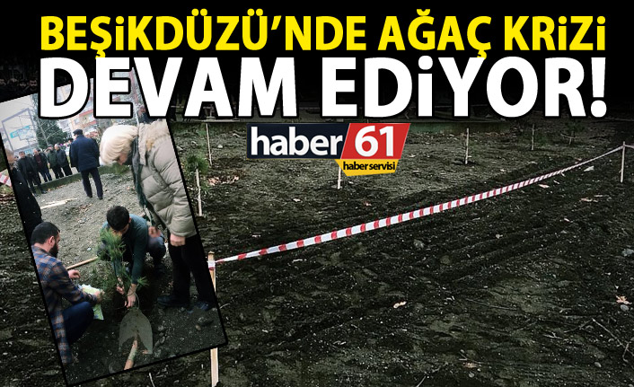Beşikdüzü’nde ağaç kesme krizi devam ediyor!