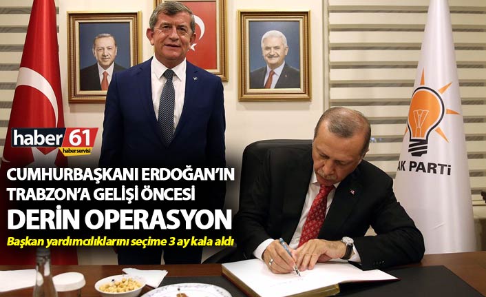 Cumhurbaşkanı Erdoğan’ın Trabzon’a gelişi öncesi derin operasyon