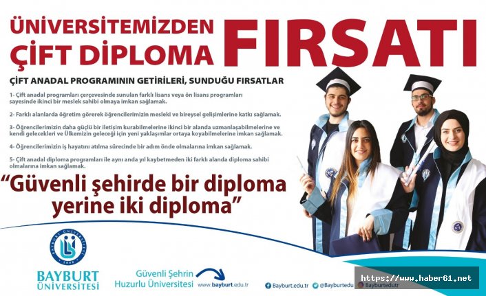 Bayburt Üniversitesi'nden öğrencilere müjde