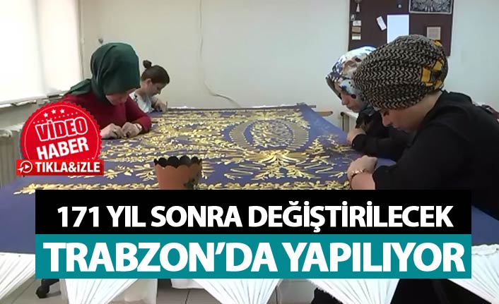 İstanbul'daki Türbenin örtüsü Trabzon'dan
